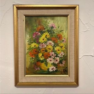 Vintage Floral Art Painting